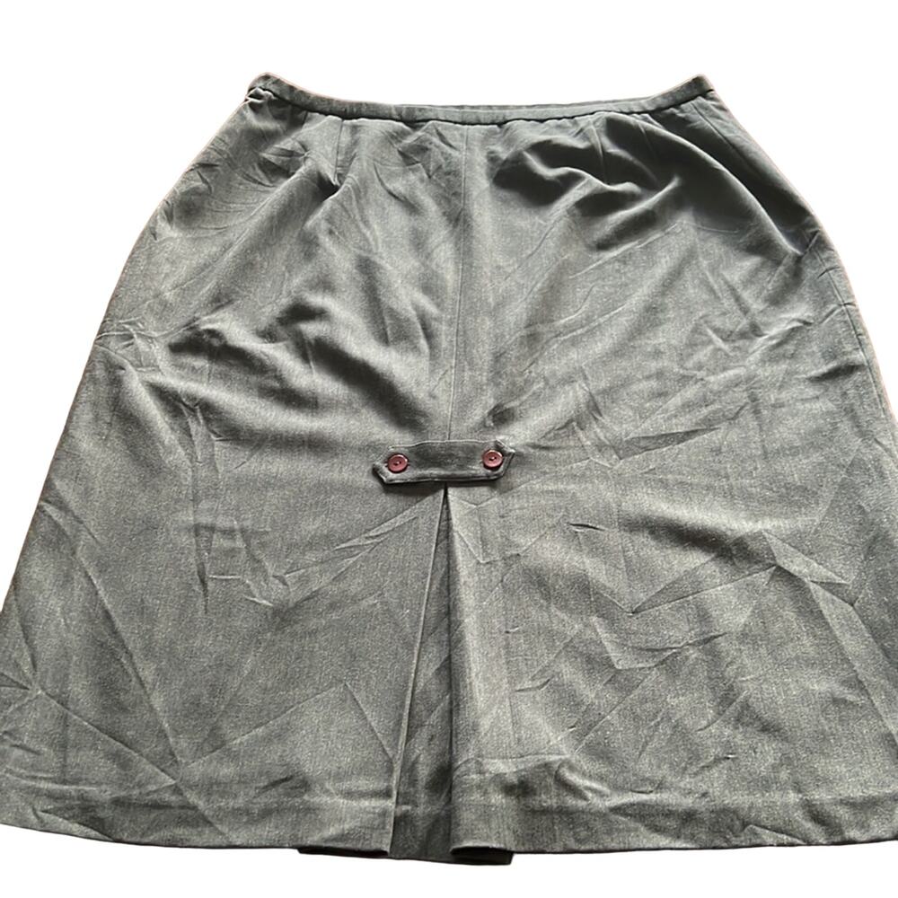 Dialogue Classics QVC Woman Size 20W Gray Lined Skirt Office Professional Dress
